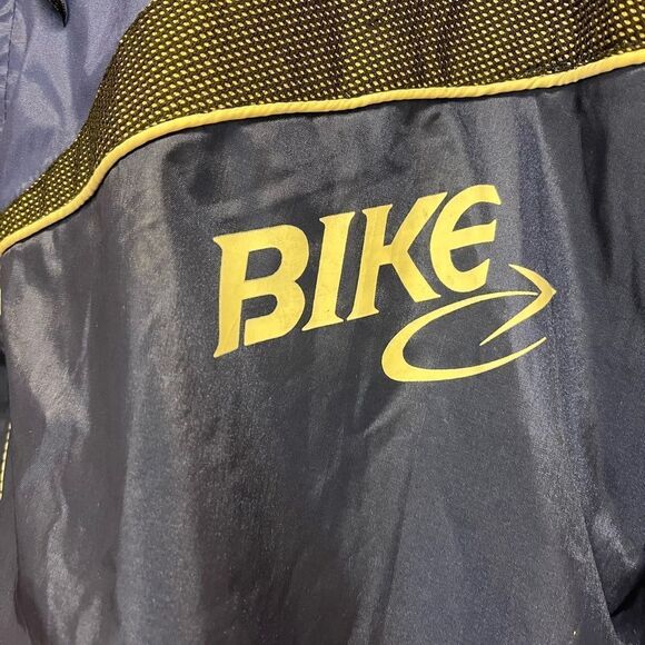 Bike Y2K Blue & Gray Track Jacket Windbreaker sz L EUC - Picture 4 of 6